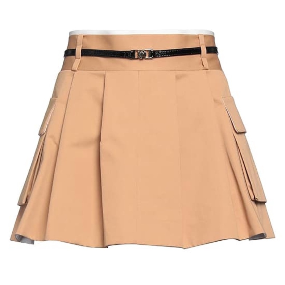 Maje Pleated Tan Skirt